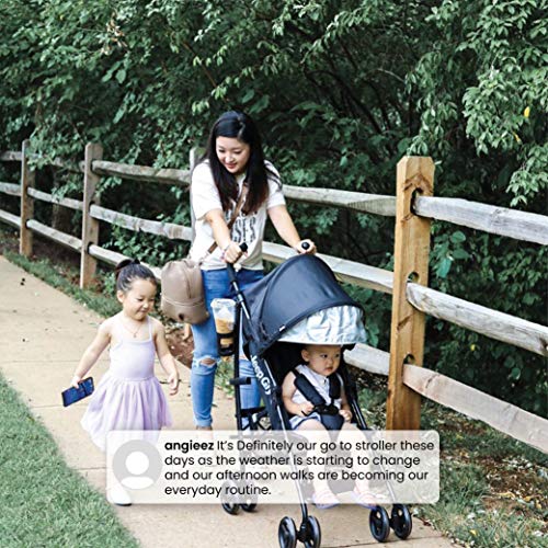 Jeep PowerGlyde Plus Lightweight Travel Stroller Black