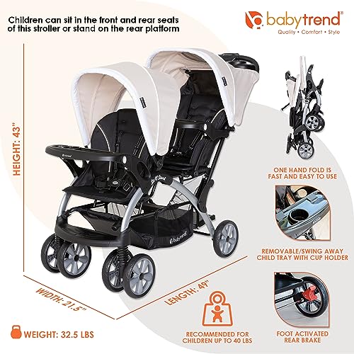Baby Trend Sit N' Stand Convertible Double Stroller