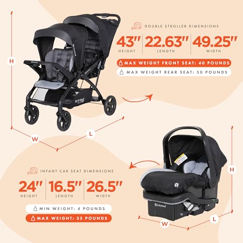 Baby Trend Sit N' Stand Tandem Double Stroller