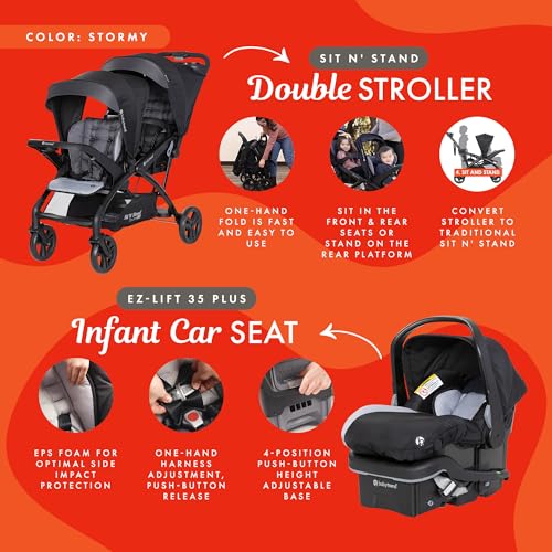 Baby Trend Sit N' Stand Tandem Double Stroller