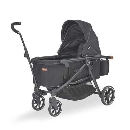 Larktale Crossover Stroller/Wagon Combo - Convertible, Canopy - Byron Black