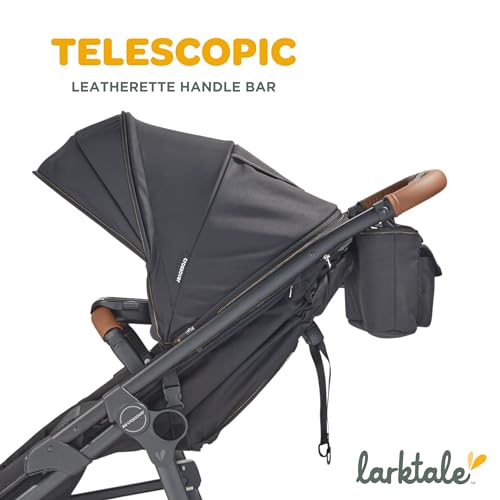 Larktale Crossover Stroller/Wagon Combo - Convertible, Canopy - Byron Black