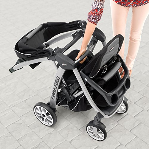 Chicco Bravo For2 Double Stroller, Iron Color