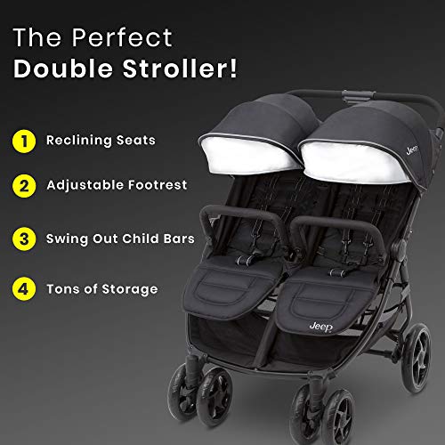 Jeep Destination Ultralight Side x Side Stroller - Midnight