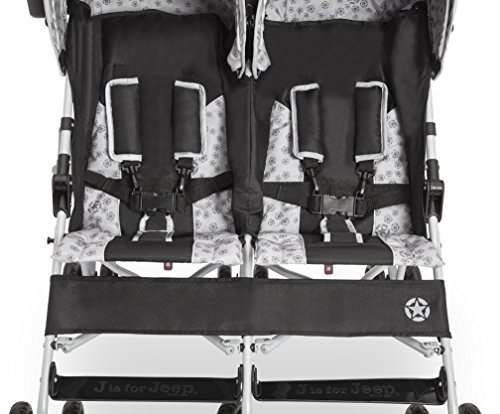 Jeep Scout Double Stroller in Charcoal Galaxy