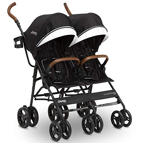 Jeep PowerGlyde Plus Double Stroller, Black