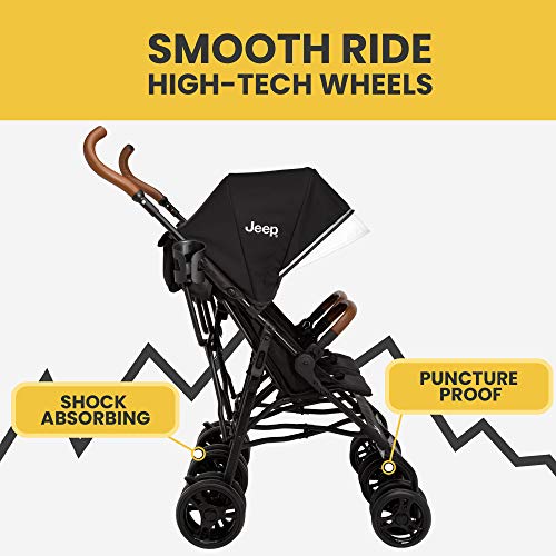 Jeep PowerGlyde Plus Double Stroller, Black