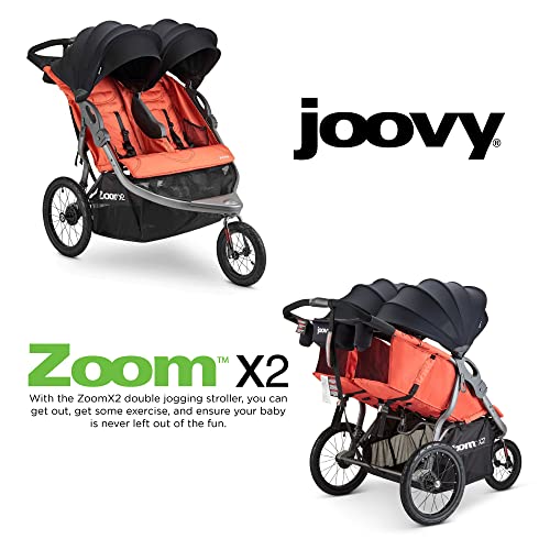 Joovy Zoom X2 Double Jogging Stroller, Paprika