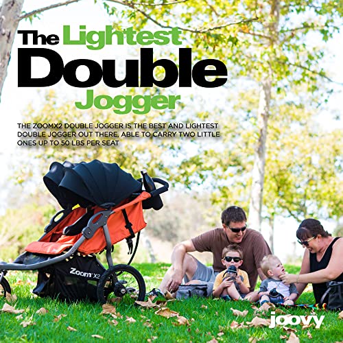 Joovy Zoom X2 Double Jogging Stroller, Paprika