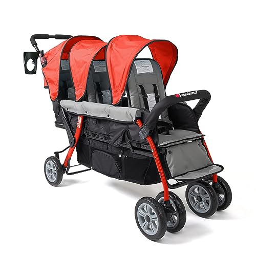 2020 Red Trio Sport Triple Tandem Stroller