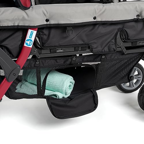2020 Red Trio Sport Triple Tandem Stroller