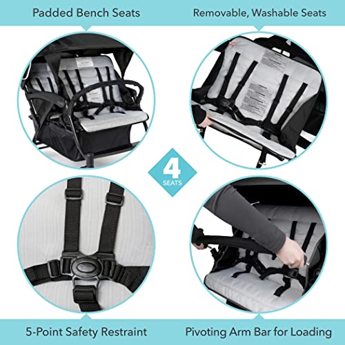 Foundations Odyssey 4 Seat Quad Stroller with Canopy