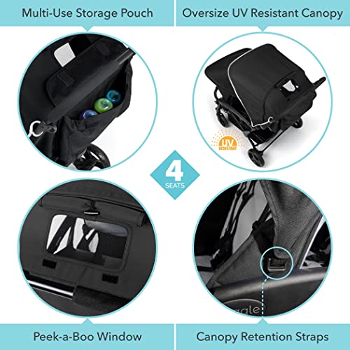 Foundations Odyssey 4 Seat Quad Stroller with Canopy