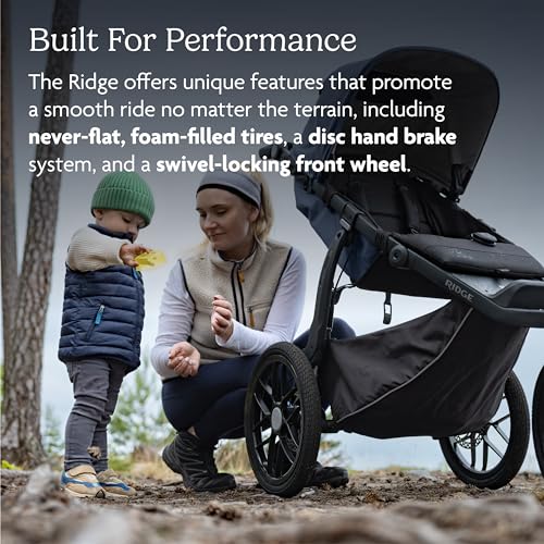 UPPAbaby Ridge Jogging Stroller - Carbon Frame, Never-Flat Tires