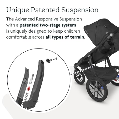 UPPAbaby Ridge Jogging Stroller - Carbon Frame, Never-Flat Tires