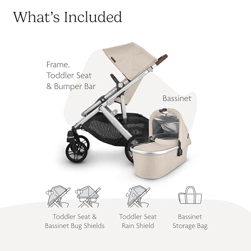 UPPAbaby Vista V2 Stroller with Bassinet and Accessories