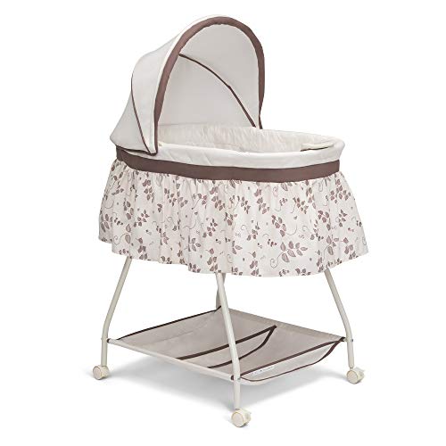 Delta Children Deluxe Sweet Beginnings Bedside Bassinet - Falling Leaves