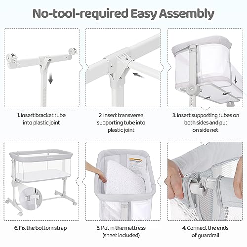 Ezebaby Portable Bedside Sleeper for Newborn Baby