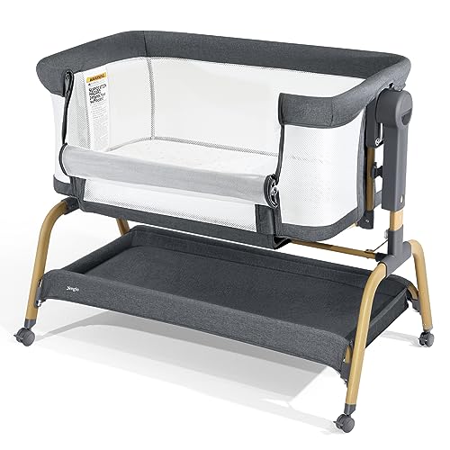 3-in-1 Bassinet with Storage and Adjustable Height