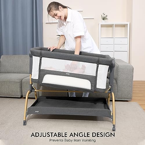 3-in-1 Bassinet with Storage and Adjustable Height