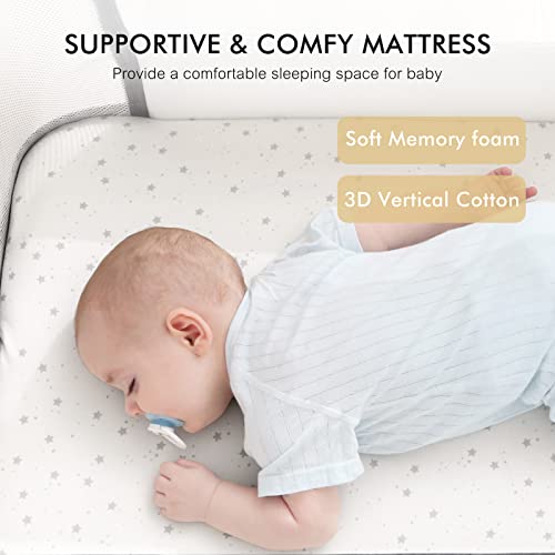 3-in-1 Bassinet with Storage and Adjustable Height