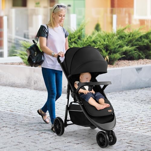 BABY JOY Jogging Stroller Travel System Lightweight Black