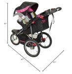 Bubble Gum Baby Trend Expedition Jogger Stroller