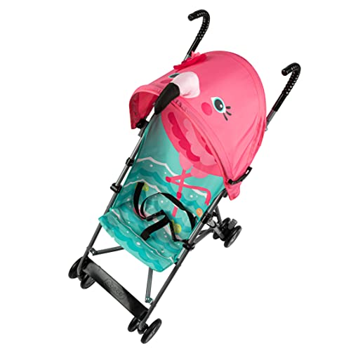 Cosco Character Umbrella Stroller, Pink Flamingo Fold Compact