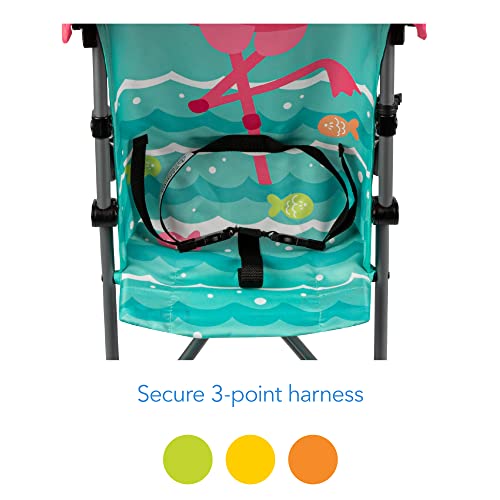 Cosco Character Umbrella Stroller, Pink Flamingo Fold Compact