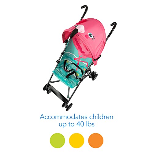 Cosco Character Umbrella Stroller, Pink Flamingo Fold Compact