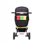 Familidoo H3E Triplet Stroller - Reclining Seats, Safety Harness