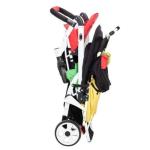 Familidoo H3E Triplet Stroller - Reclining Seats, Safety Harness