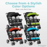 Foundations Compass 4 Seat Quad Stroller with UV Protection and Safety Harness