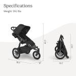 UPPAbaby Ridge Jogging Stroller - Carbon Frame, Never-Flat Tires