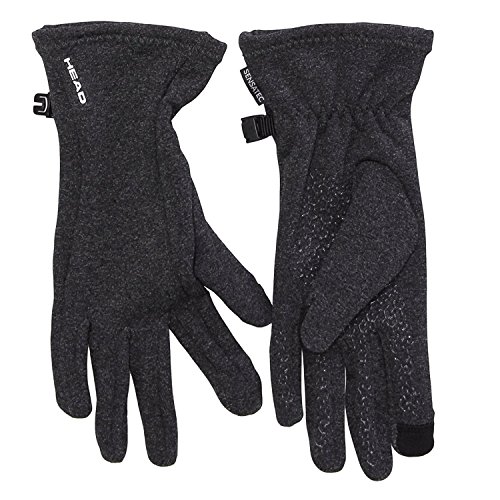 Women’s Heather Grey Small Touchscreen Running Gloves by HEAD