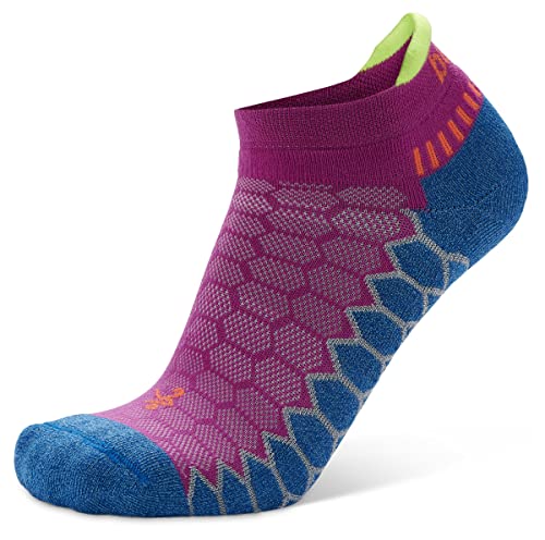 Balega Silver Compression No Show Running Socks, Pinkberry/Denim