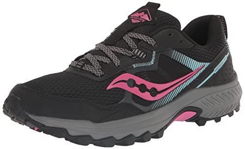 Saucony Excursion Tr16 Trail Running Shoe - Black/Fuchsia