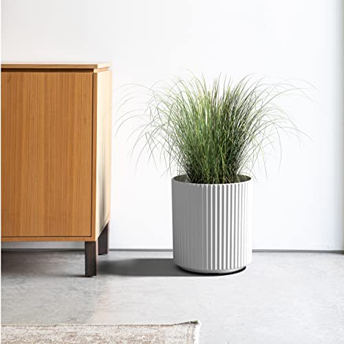 Veradek Demi Series Round Planter: Modern Tall Plant Decor