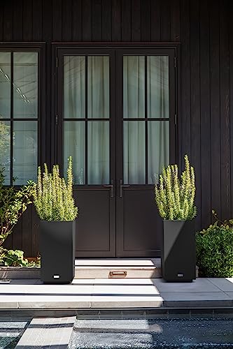 Veradek Block Series Tall Pedestal Planter for Indoor/Outdoor
