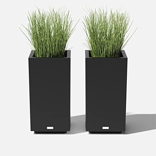 Veradek Block Series Tall Pedestal Planter for Indoor/Outdoor