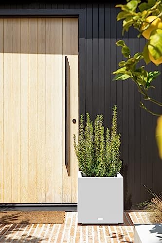 Large Square Plastic Planter for Indoor/Outdoor Use