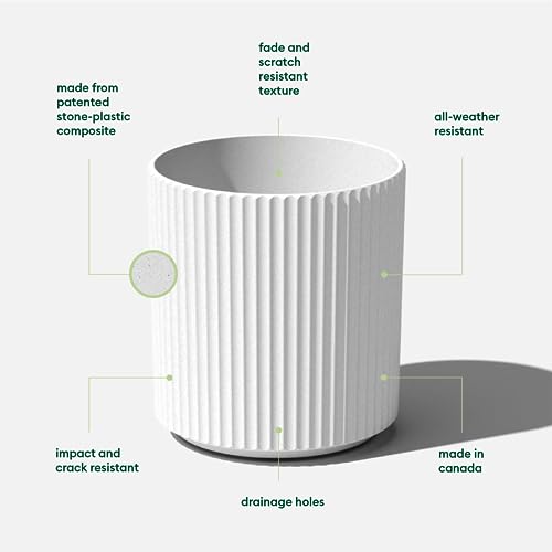 Veradek Demi Series Round Planter: Modern Tall Plant Decor