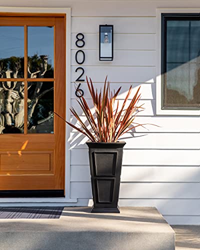 Veradek Fairmont Large Tall Plastic Planter - All-Weather Classic