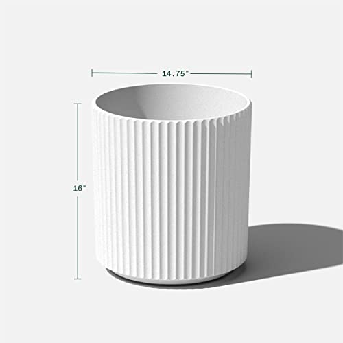 Veradek Demi Series Round Planter: Modern Tall Plant Decor