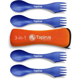 Tapirus Blue Spork Set - Outdoor Mess Kit