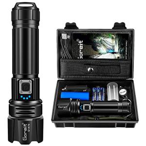 Goreit Rechargeable 20000 Lumen Flashlight
