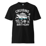 Cruising Into My 50th Birthday Premium Unisex T-shirt From Stafford Fashion.