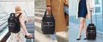 Aerolite 40x20x25cm Ryanair Maximum Eco-Friendly Superior Premium Quality Backpack Trolley Bag with 2 Wheels, Extendable Handle, 10 Year Brand Warranty (Quilted)