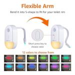 LED Toilet Bowl Motion Sensor Light - 2 Pack