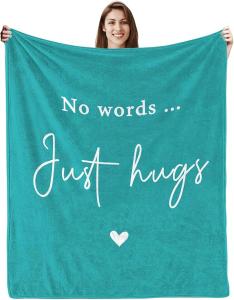 No Words...Just Hugs Cozy Blanket  - Choose Your Color!